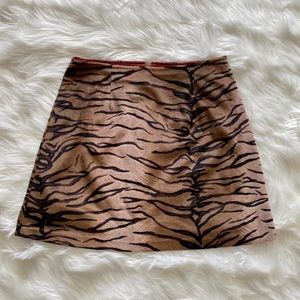 Vintage 90’s fuzzy tiger skirt